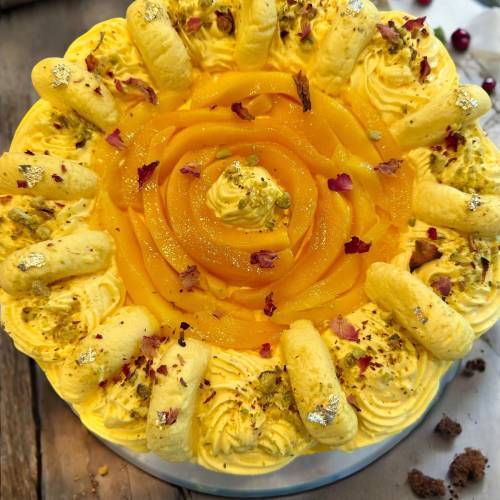 Mango Rasmalai Cake