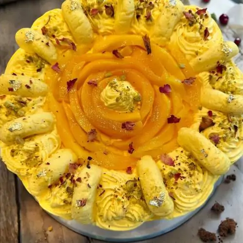 Mango Rasmalai Cake
