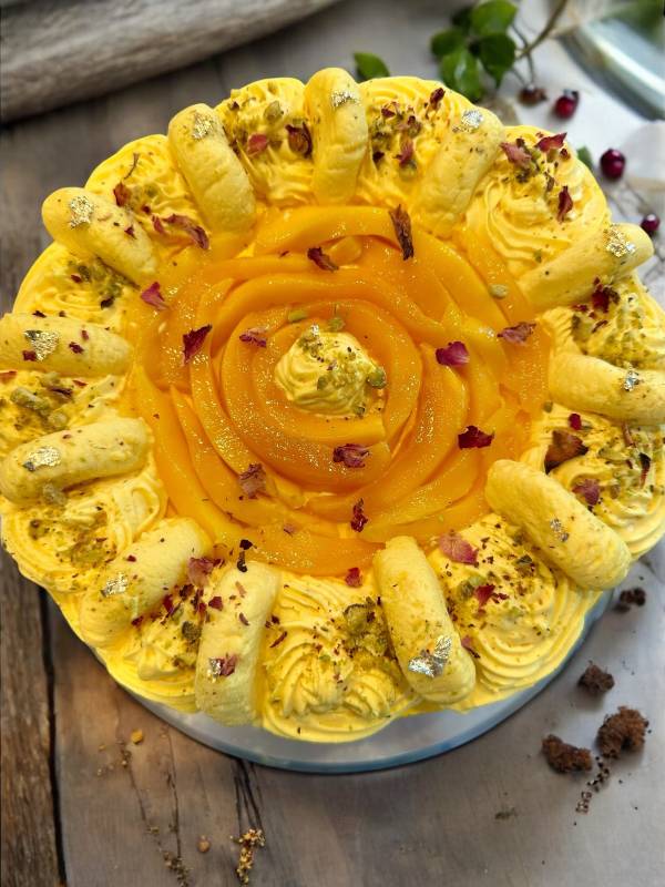 Mango Rasmalai Cake
