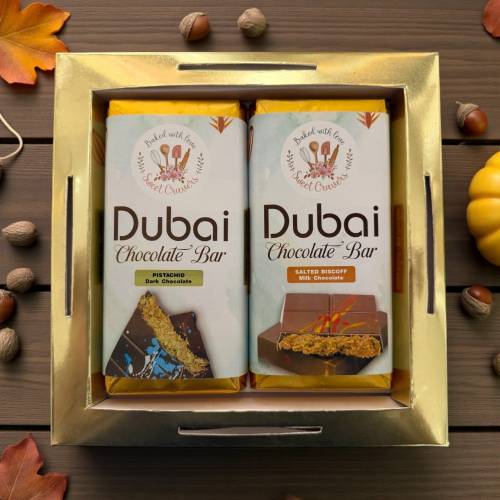 Dubai Chocolate Pack of 2 - Dark Pistachio & Biscoff