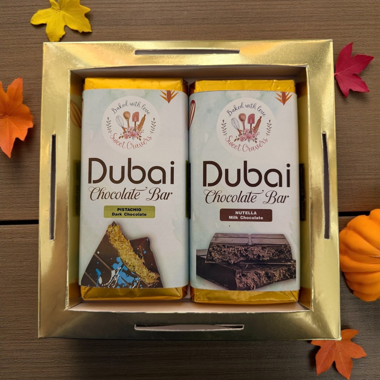 Dubai Chocolate Pack of 2 - Dark Pistachio & Nutella