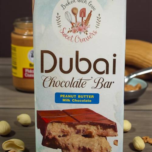 Dubai Chocolate Peanut Butter Milk Chocolate Bar