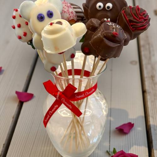 Love Story Chocolate Strawberry Bouquet